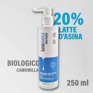 lunabianca baby bagno viso latte d asina cosmetica gentile biologico camomilla