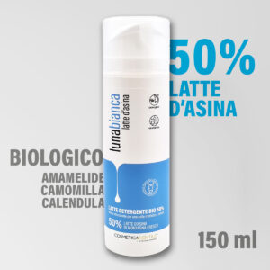 lunabianca detergente viso latte d asina cosmetica gentile biologico amamelide