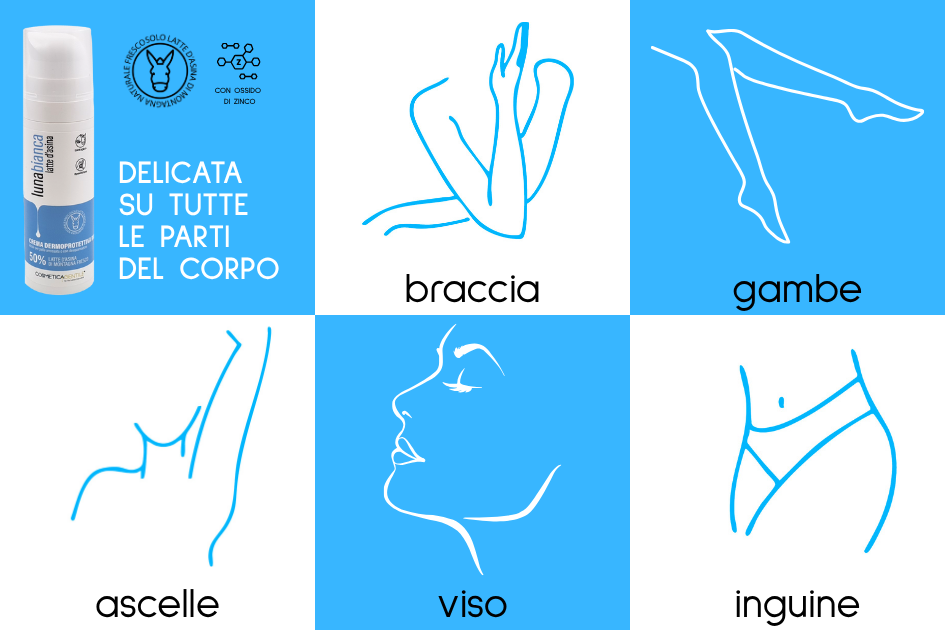 crema dermoprotettiva lunabianca di cosmetica gentile crema post depilazione